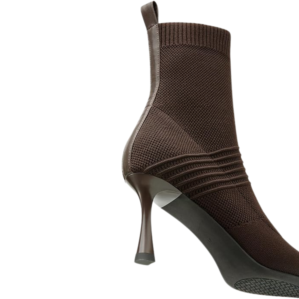 Women’s Pointed Toe Ankle Boots – 3 Inch Kitten Heel, Slip-On