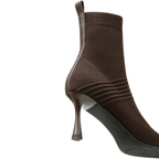 Women’s Pointed Toe Ankle Boots – 3 Inch Kitten Heel, Slip-On