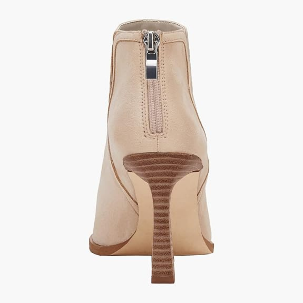 Women’s Pointed Toe Ankle Booties – V-Cut Design, High Heel