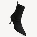 Women’s Pointed Toe Ankle Boots – 3 Inch Kitten Heel, Slip-On