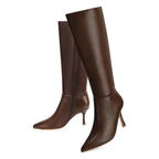 Knee-High Kitten Heel Boots