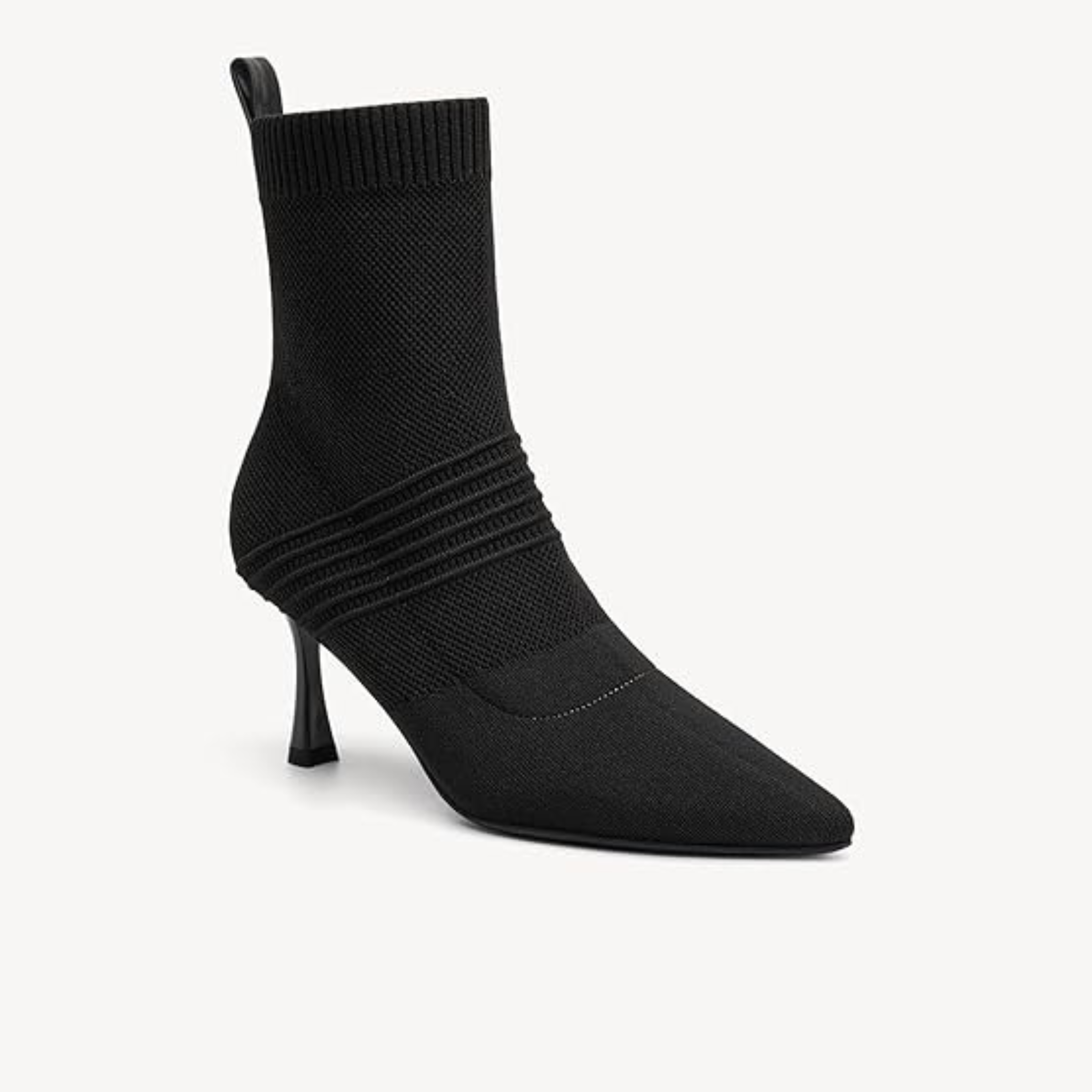 Women’s Pointed Toe Ankle Boots – 3 Inch Kitten Heel, Slip-On