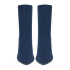 Women’s Pointed Toe Sock Ankle Boots – Stiletto Heel, Stretch Knit