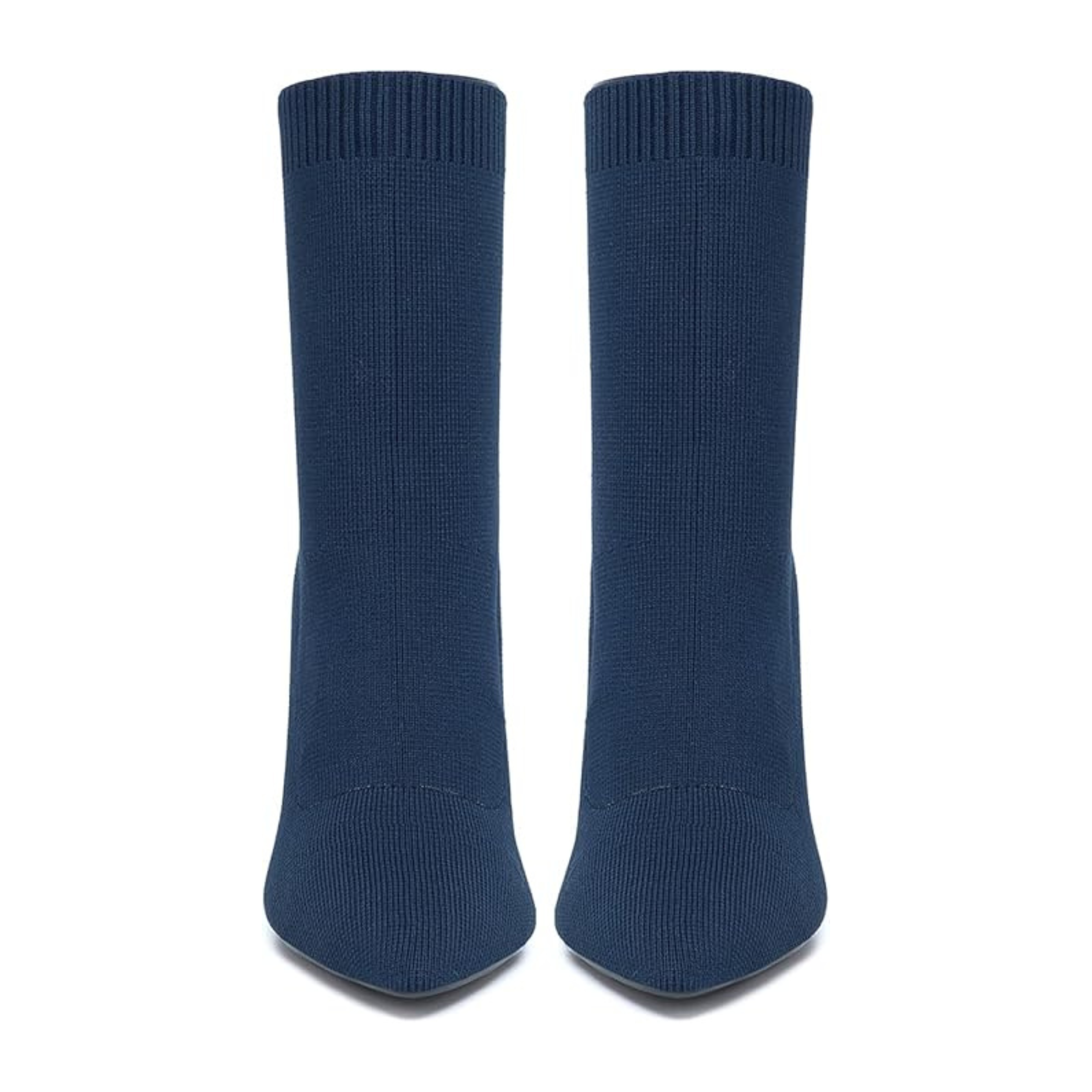 Women’s Pointed Toe Sock Ankle Boots – Stiletto Heel, Stretch Knit