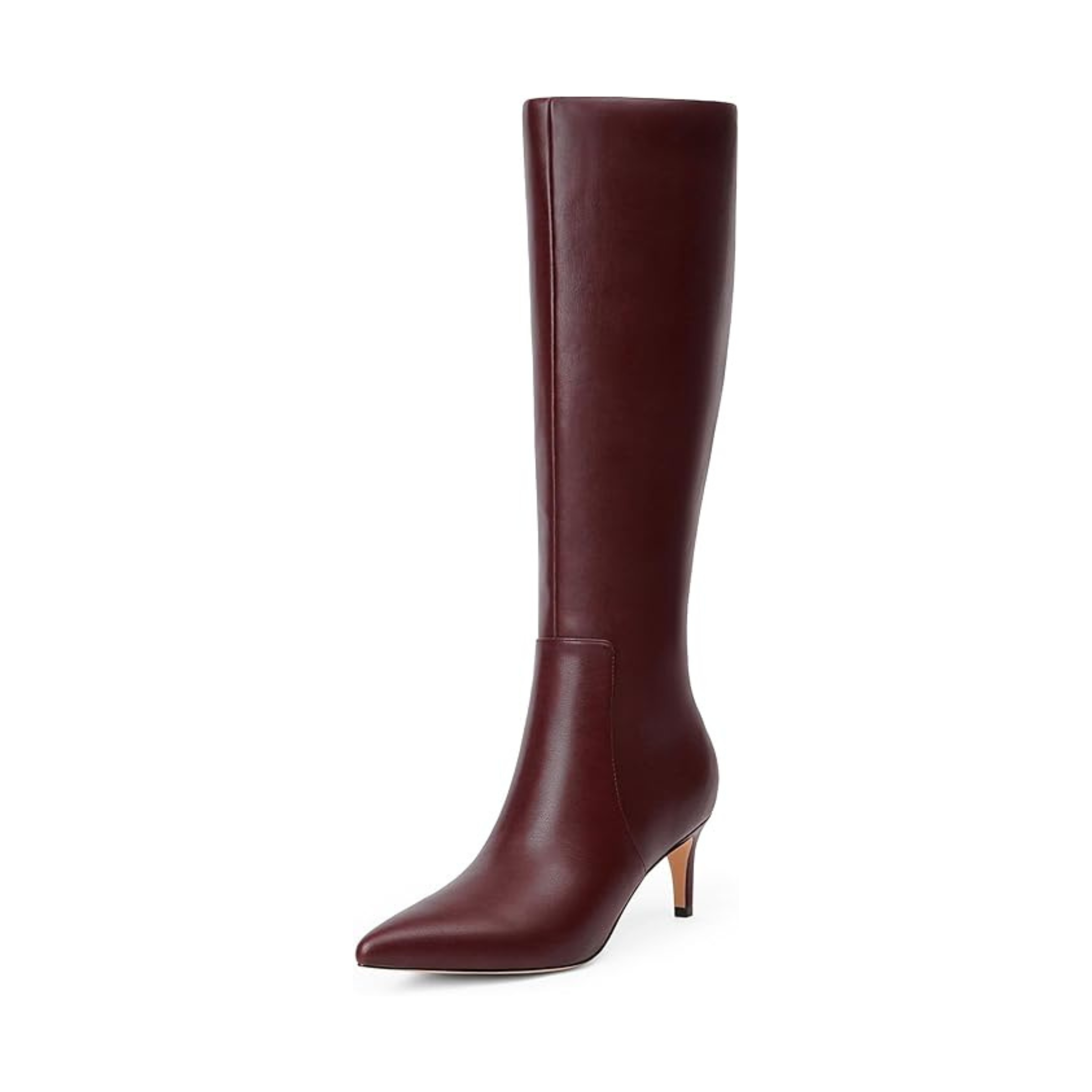 Women’s Knee-High Boots with Kitten Heel