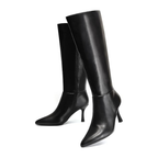 Knee-High Kitten Heel Boots