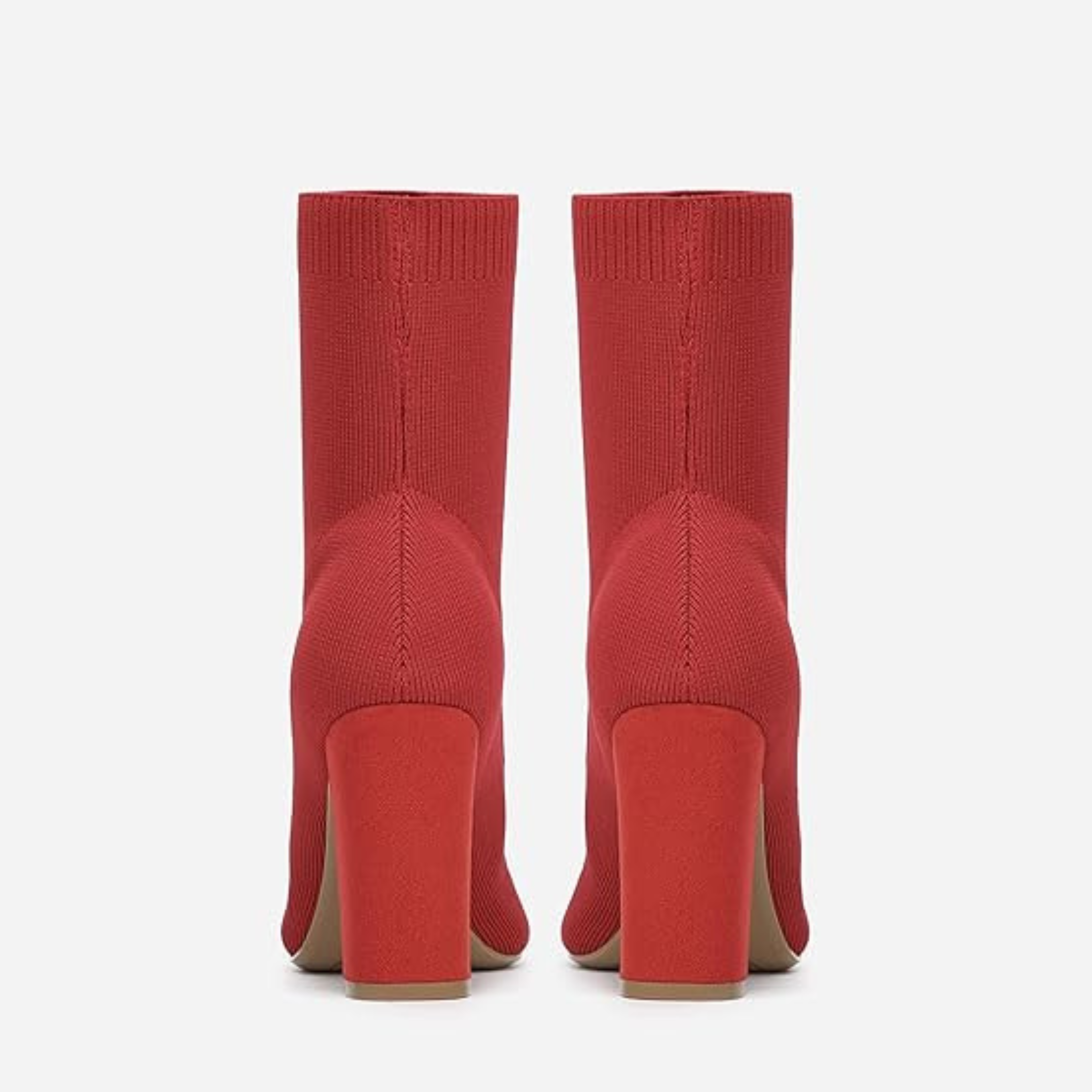 Women’s Pointed Toe Sock Ankle Boots – Stiletto Heel, Stretch Knit