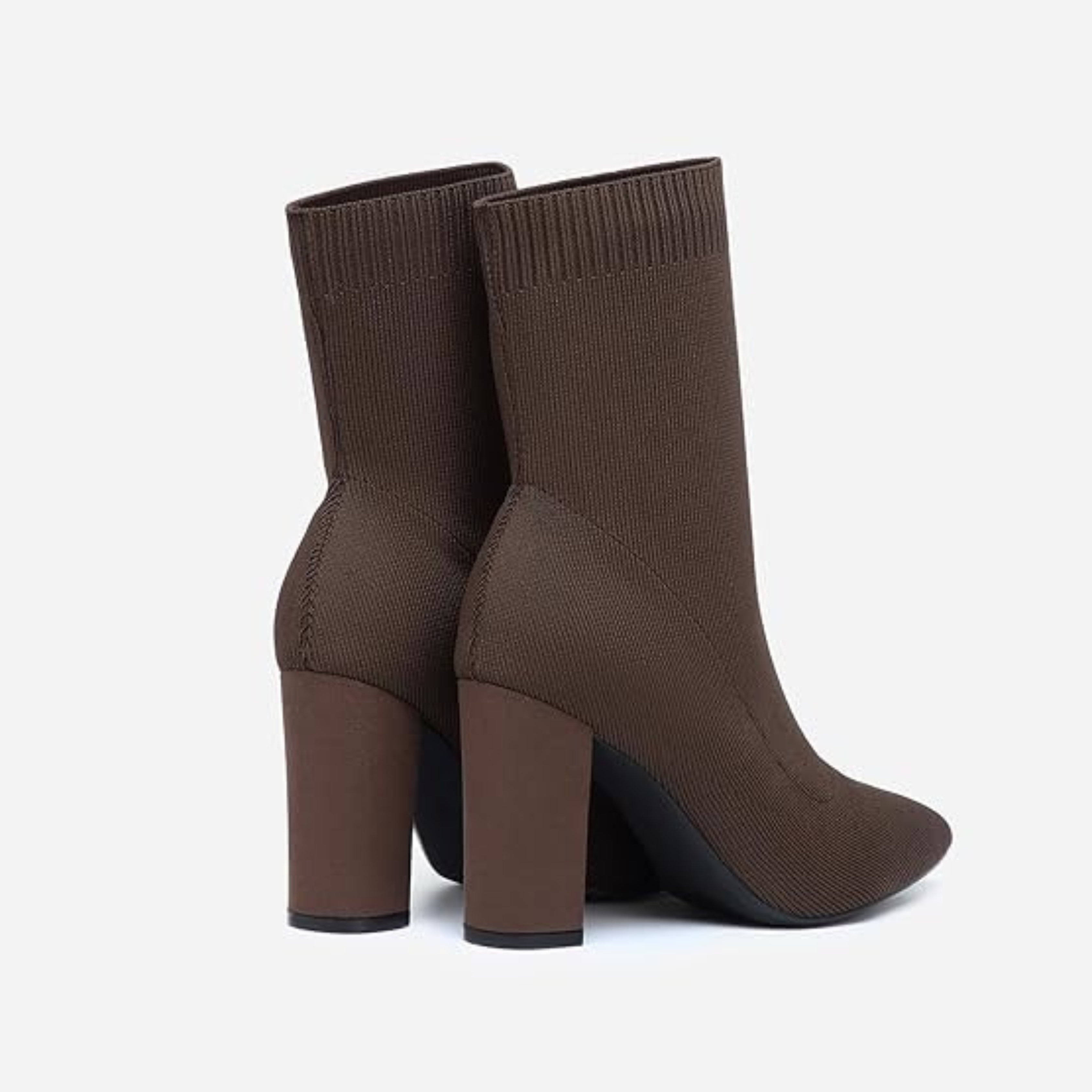 Women’s Pointed Toe Sock Ankle Boots – Stiletto Heel, Stretch Knit