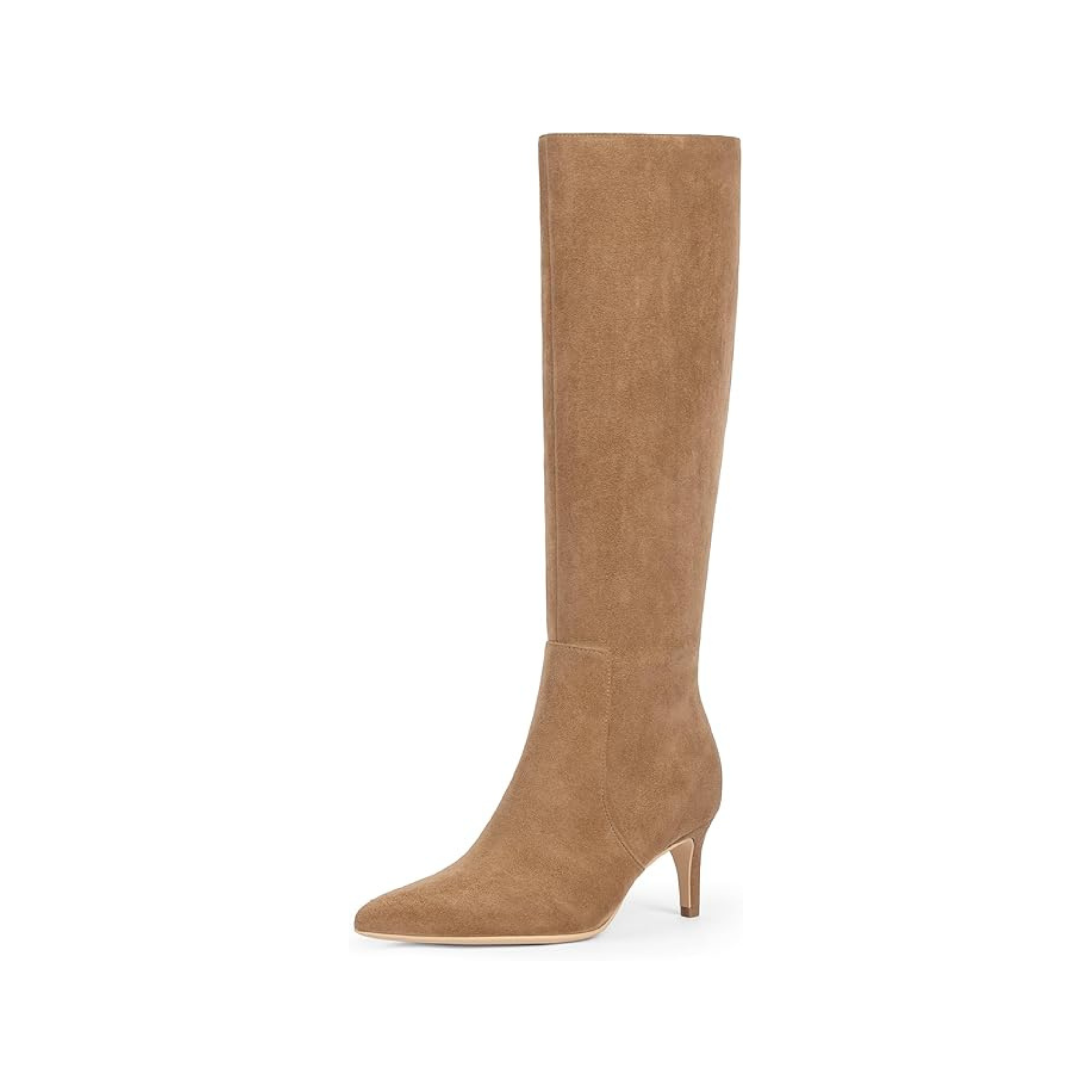 Women’s Knee-High Boots with Kitten Heel