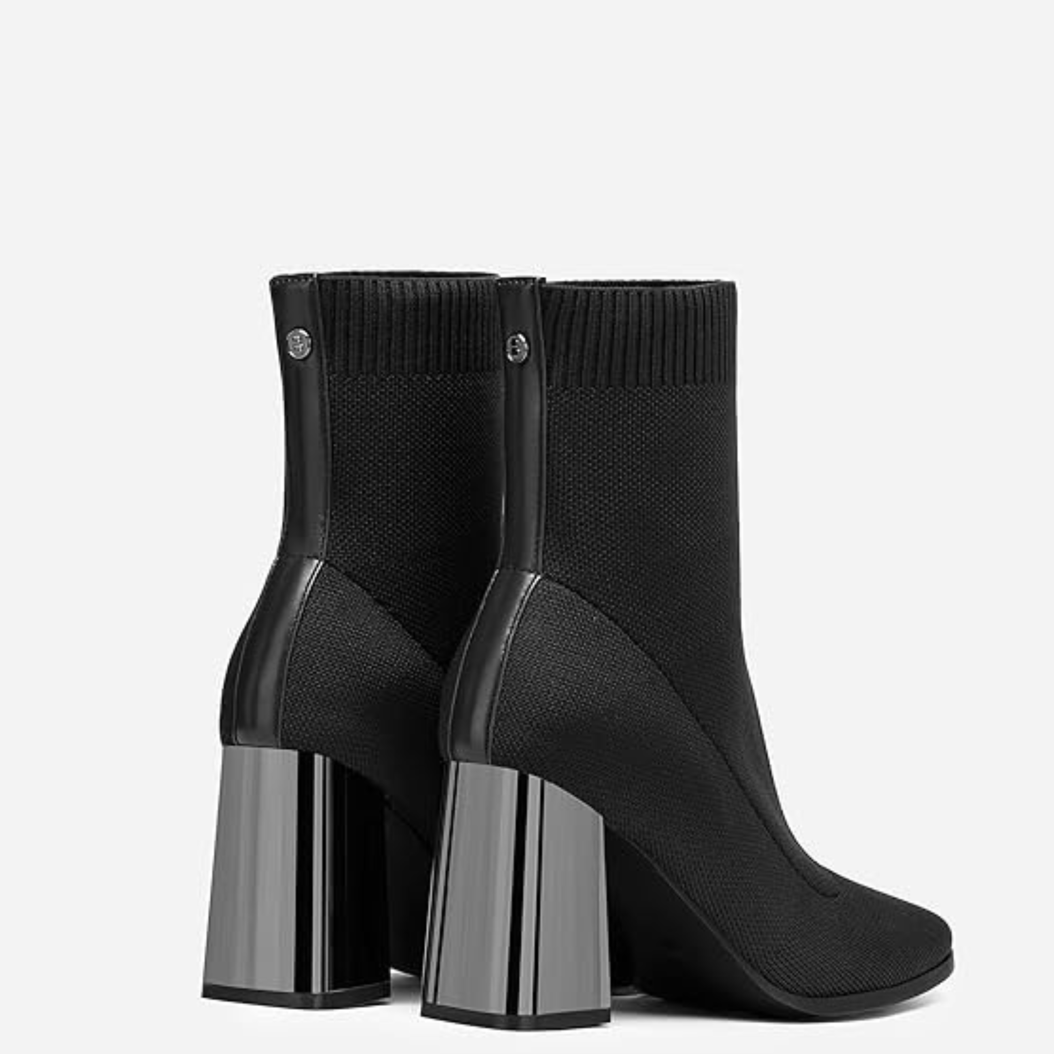 Women’s Pointed Toe Sock Ankle Boots – Stiletto Heel, Stretch Knit