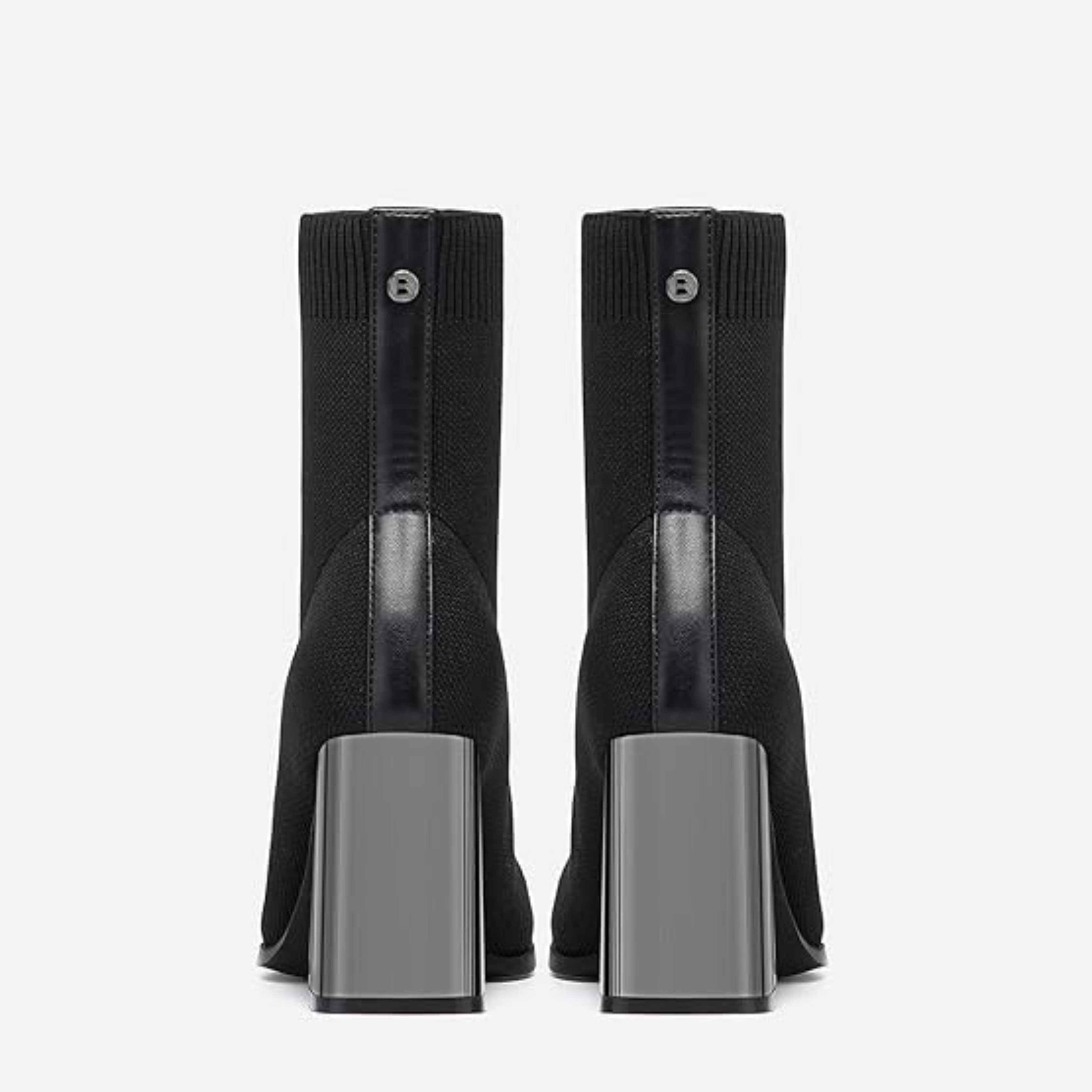 Women’s Pointed Toe Sock Ankle Boots – Stiletto Heel, Stretch Knit