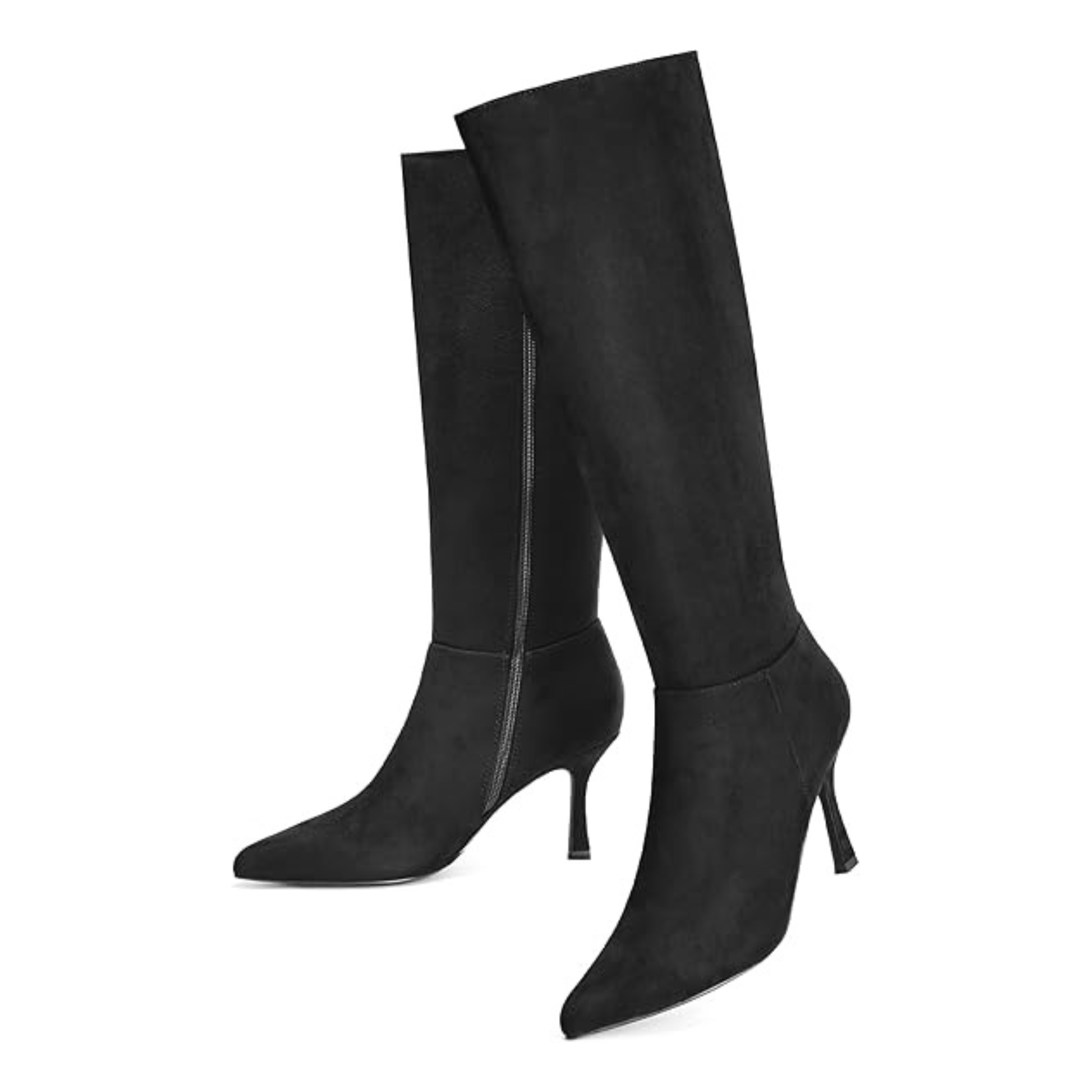 Knee-High Kitten Heel Boots
