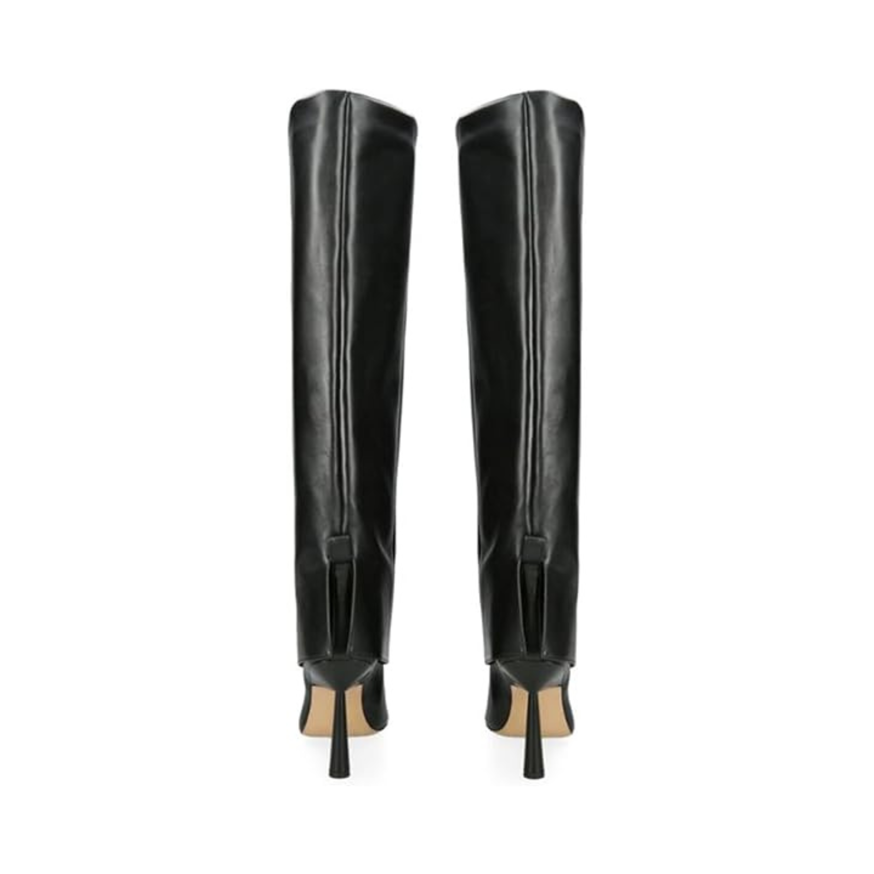 Women’s Knee-High Fold Over Boots – Pointed Toe, Stiletto Heel