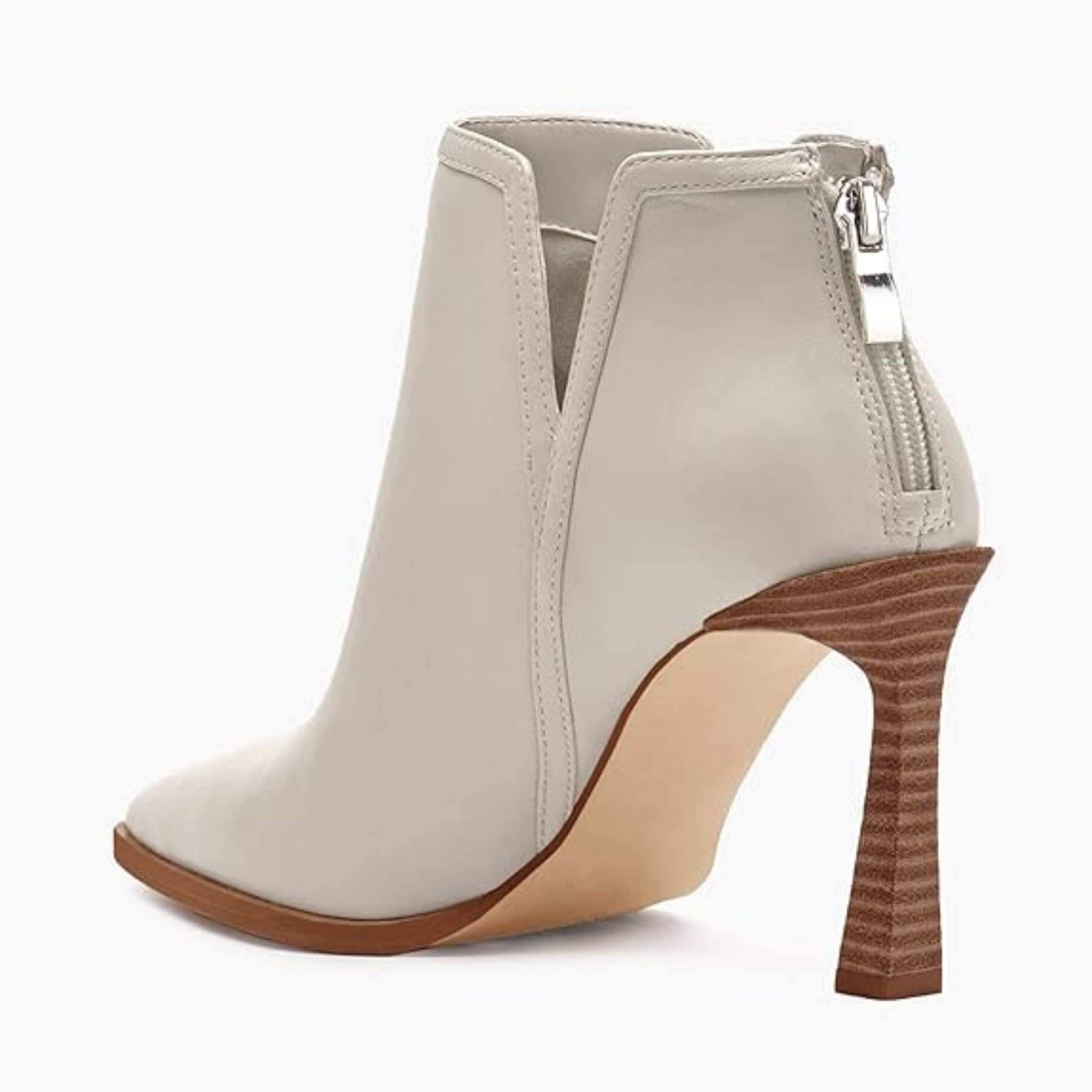 Women’s Pointed Toe Ankle Booties – V-Cut Design, High Heel