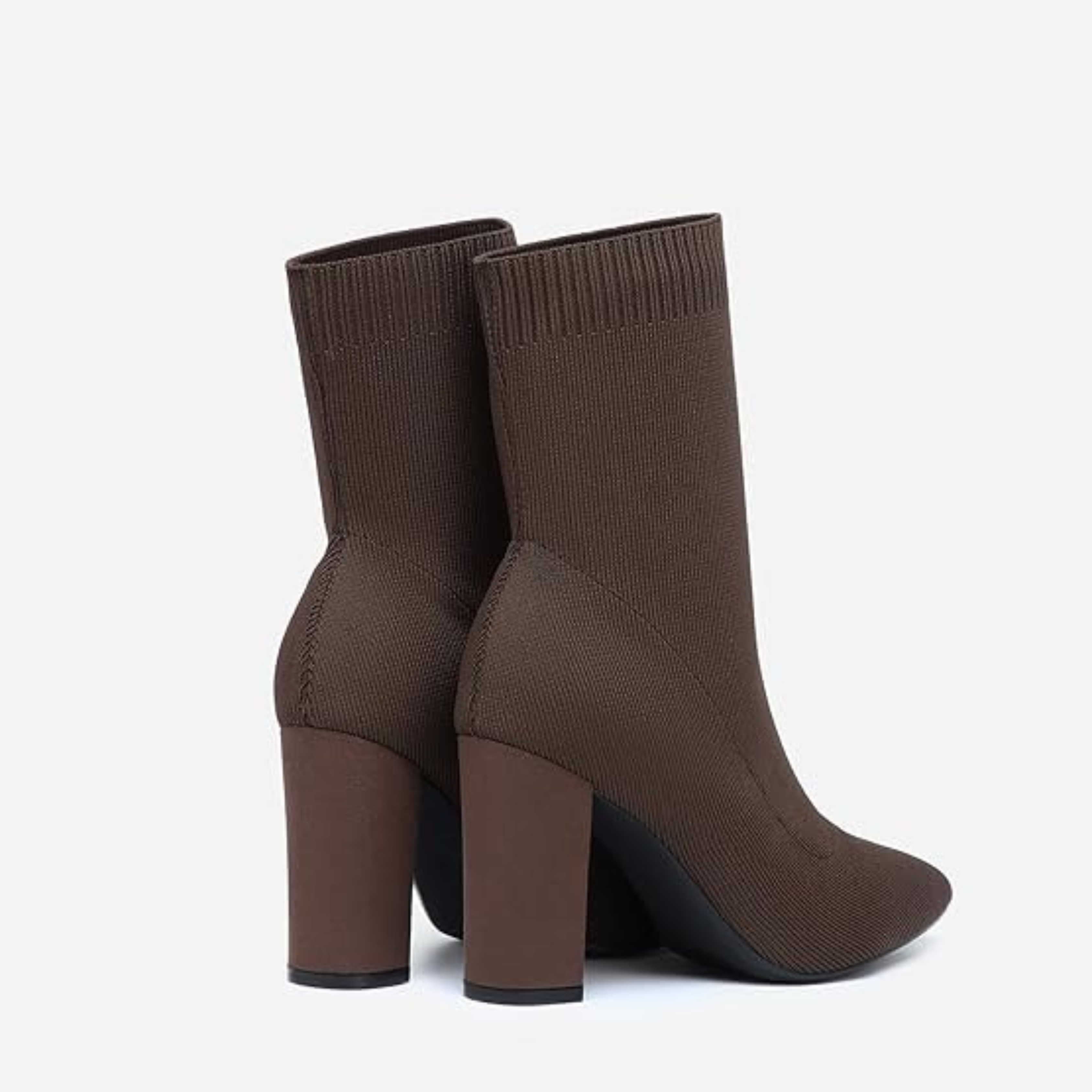 Women’s Pointed Toe Sock Ankle Boots – Stiletto Heel, Stretch Knit