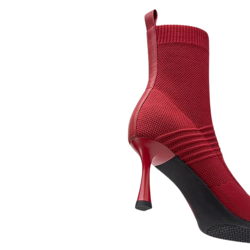 Women’s Pointed Toe Ankle Boots – 3 Inch Kitten Heel, Slip-On