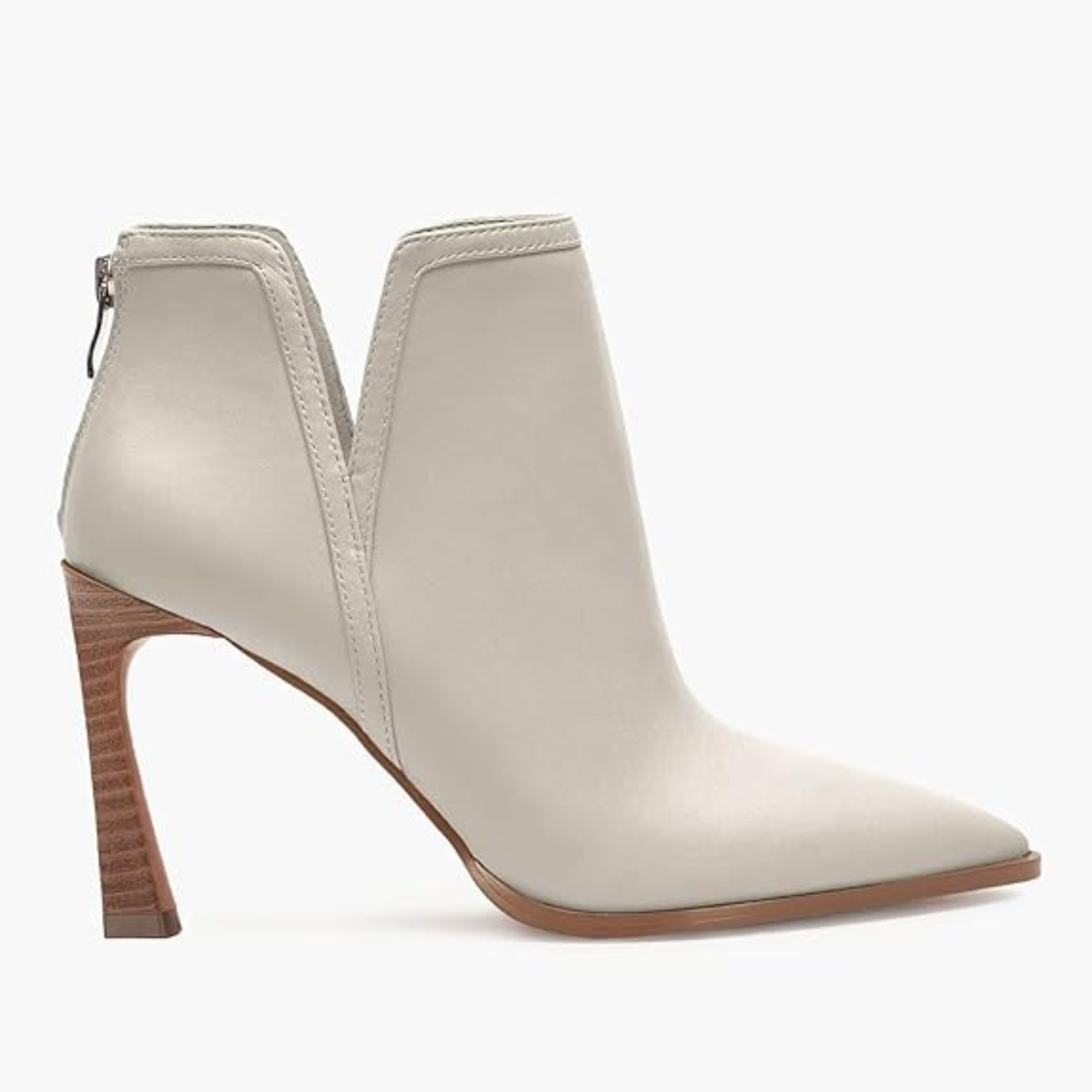 Women’s Pointed Toe Ankle Booties – V-Cut Design, High Heel