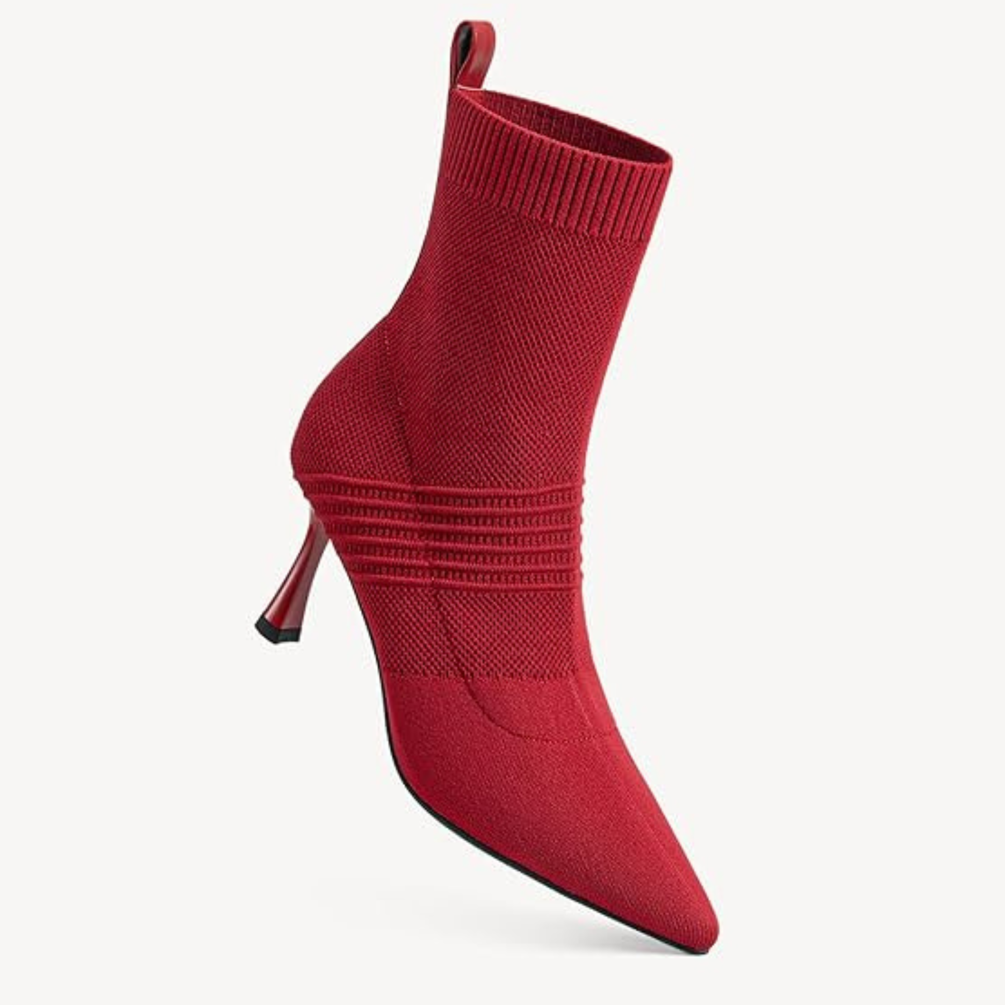 Women’s Pointed Toe Ankle Boots – 3 Inch Kitten Heel, Slip-On