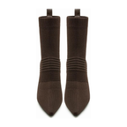 Women’s Pointed Toe Ankle Boots – 3 Inch Kitten Heel, Slip-On