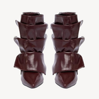 Women’s Pointed Toe Stiletto Ankle Boots – Rivet Detail, Faux Leather