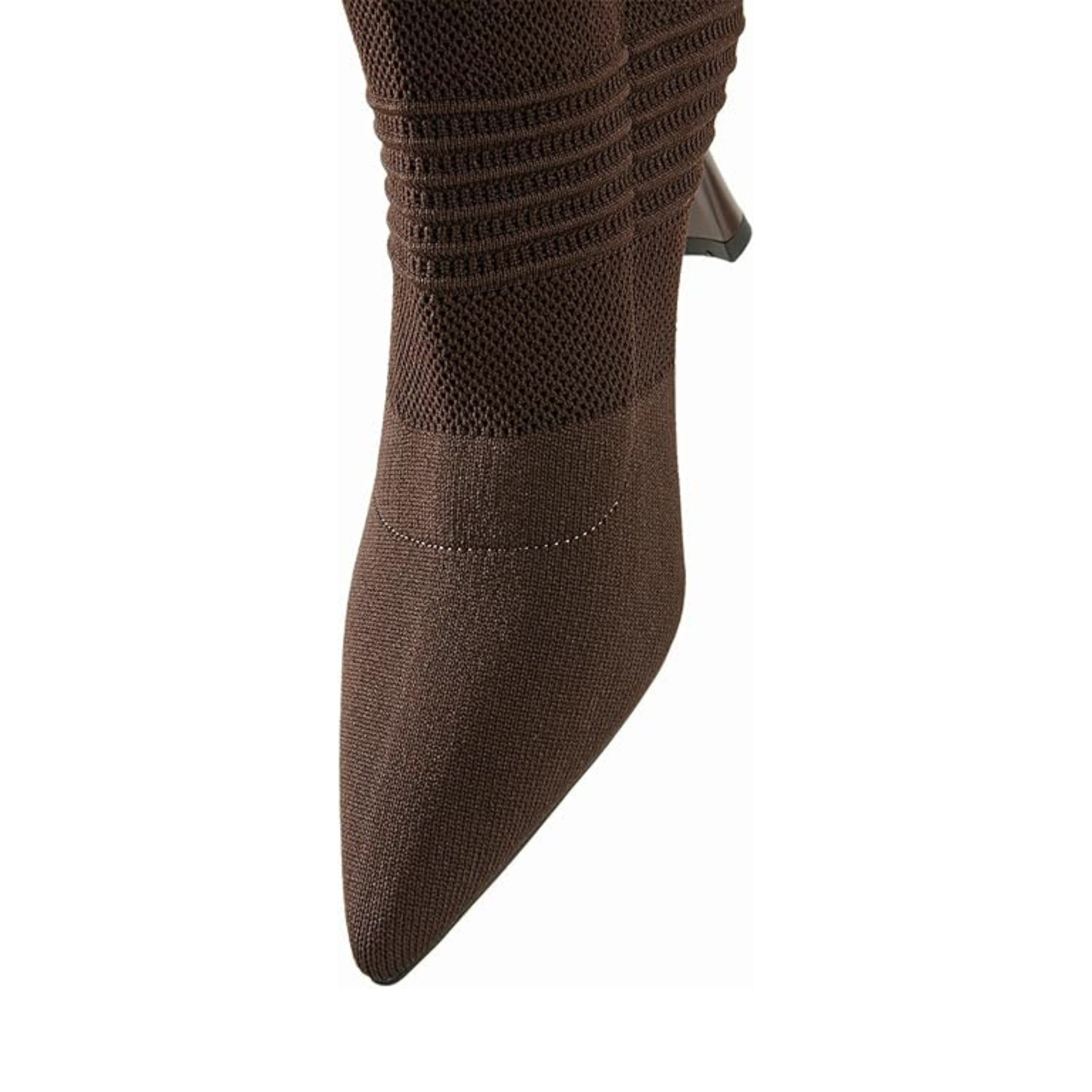 Women’s Pointed Toe Ankle Boots – 3 Inch Kitten Heel, Slip-On