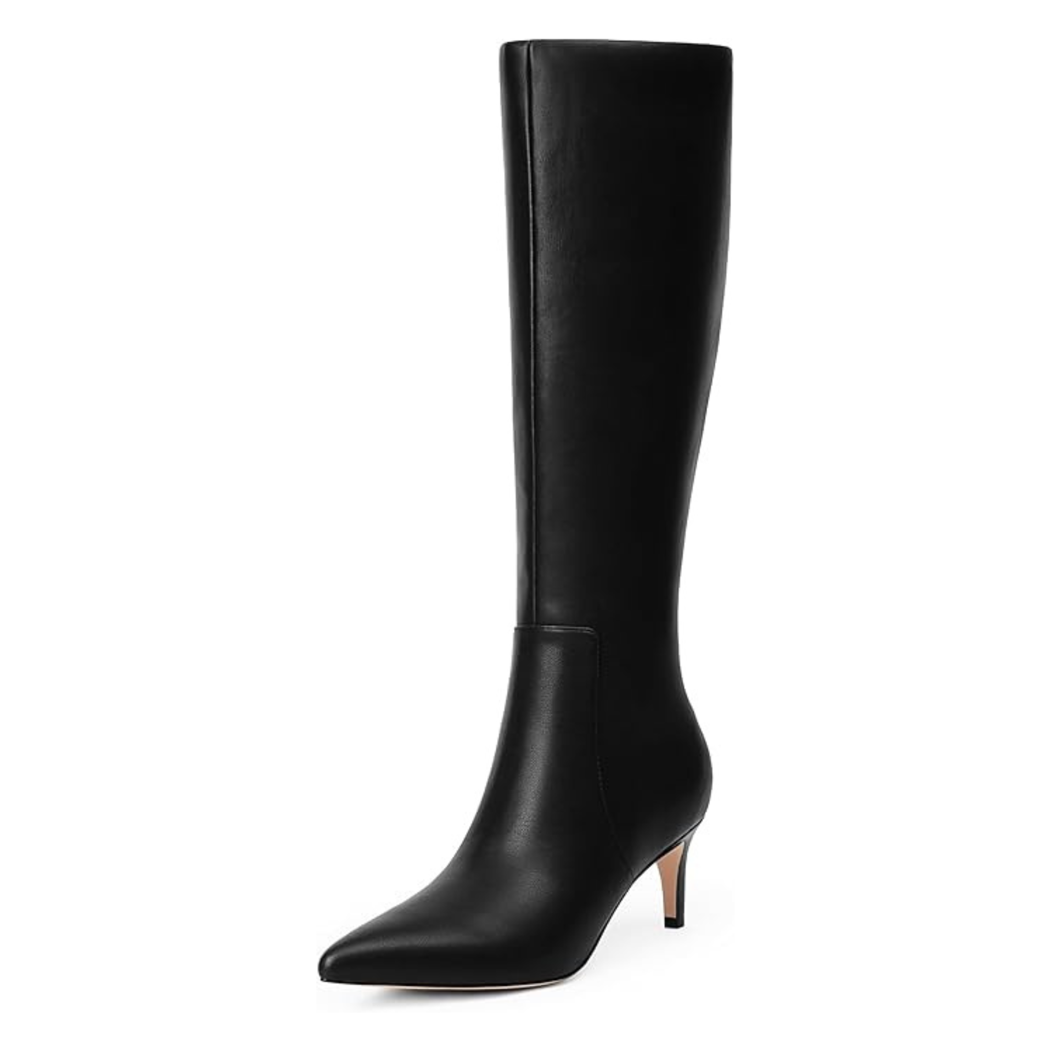 Women’s Knee-High Boots with Kitten Heel